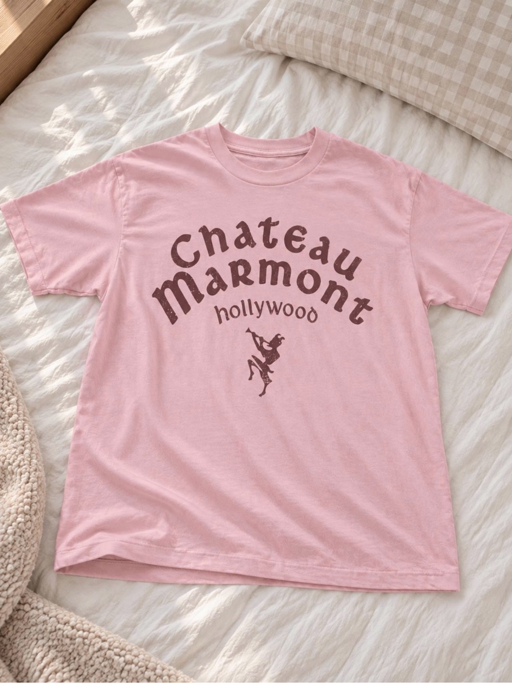 Gildan Charteau Marmont Light Pink Graphic Tee - Unisex